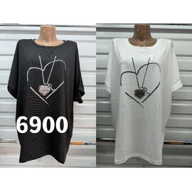 футболка жіноча 6900 white р.56 "VERJINIA" недорого оптом від прямого постачальника