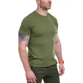 Фотография Футболка мужская AL27 khaki р.2XL-6XL "Алия" недорого оптом от прямого поставщика