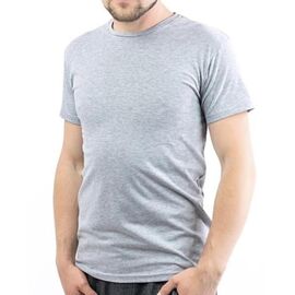 Фотография Футболка мужская AL32 l.grey р.2XL-6XL "Алия" недорого оптом от прямого поставщика