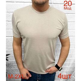 Фотография Футболка мужская ND1011-20 beige р.M-2XL "EMRE" недорого оптом от прямого поставщика