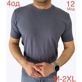 Фотография Футболка мужская ND1021-12 d.grey р.M-2XL "EMRE" недорого оптом от прямого поставщика