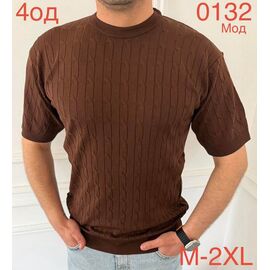 Фотография Футболка мужская ND1049-0132 brown р.M-2XL "EMRE" недорого оптом от прямого поставщика