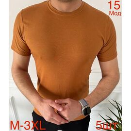 Фотография Футболка мужская ND1061-15 orange р.M-3XL "EMRE" недорого оптом от прямого поставщика