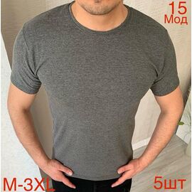 Фотография Футболка мужская ND1068-15 grey р.M-3XL "EMRE" недорого оптом от прямого поставщика