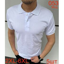 Футболка чоловіча ND1104-053 white р.2XL-6XL "EMRE" недорого оптом від прямого постачальника