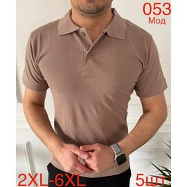 Футболка чоловіча ND1107-053 brown р.2XL-6XL "EMRE" недорого оптом від прямого постачальника