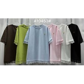 футболка жіноча A10453 mix р.52-54 "FLORA" недорого оптом від прямого постачальника