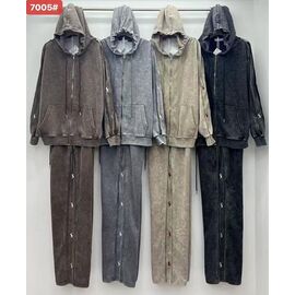 Костюм спортивний жіночий теплий BD7005 brown р.M-XL "FLORA" недорого оптом від прямого постачальника