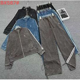 Костюм спортивний жіночий теплий BX587 black р.42-50 "FLORA" недорого оптом від прямого постачальника