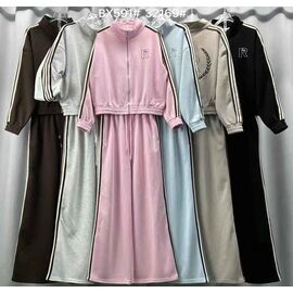 Костюм спортивний жіночий теплий BX591 beige р.M-XL "FLORA" недорого оптом від прямого постачальника