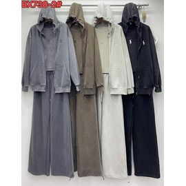 Костюм спортивний жіночий теплий BX738-2 khaki р.42-50 "FLORA" недорого оптом від прямого постачальника