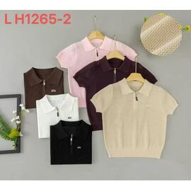 футболка жіноча LH1265-2 mix р.42-48 "FLORA" недорого оптом від прямого постачальника