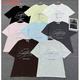 футболка жіноча P118 mix р.52-54 "FLORA" недорого оптом від прямого постачальника