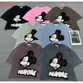 футболка жіноча P131 mix р.52-54 "FLORA" недорого оптом від прямого постачальника