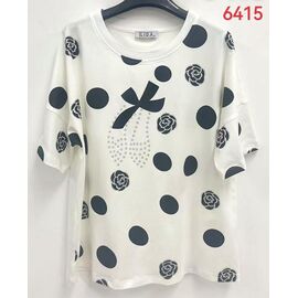 футболка жіноча 6415 white р.52-62 "Immei" недорого оптом від прямого постачальника