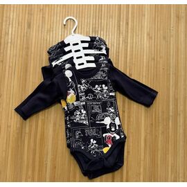 Комбінезон дитячий на хлопчика 1261 black р.0.3-1.6 "Major" недорого оптом від прямого постачальника