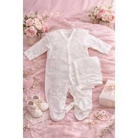 Комбінезон дитячий на дівчинку 16227 white р.62-68 "Major" недорого оптом від прямого постачальника