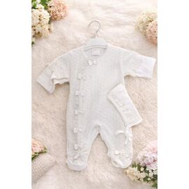 Комплект дитячий на дівчинку 16228 white р.62-68 "Major" недорого оптом від прямого постачальника