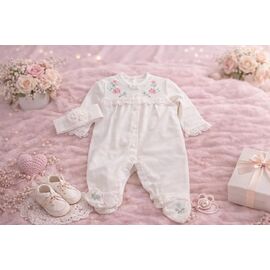 Комбінезон дитячий на дівчинку 20012 white р.62-68 "Major" недорого оптом від прямого постачальника