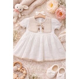 Фотография Платье детское лёгкое на девочку 2128 milk р.0.9-1.6 "Major" недорого оптом от прямого поставщика