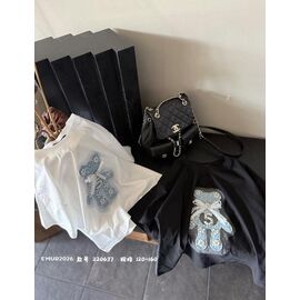 Фотография Футболка детская на девочку 2206 black р.120-160 "Major" недорого оптом от прямого поставщика