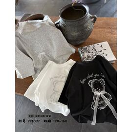 Фотография Футболка детская на девочку 2210 l.grey р.120-160 "Major" недорого оптом от прямого поставщика