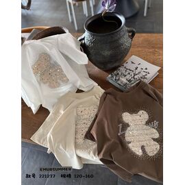 Фотография Футболка детская на девочку 2212 beige р.120-160 "Major" недорого оптом от прямого поставщика