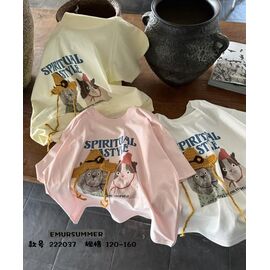 Фотография Футболка детская на девочку 2220 peach р.120-160 "Major" недорого оптом от прямого поставщика