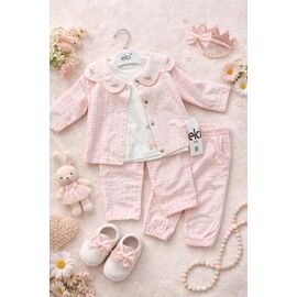 Костюм дитячий на дівчинку 3314 pink р.0.6-1.6 "Major" недорого оптом від прямого постачальника