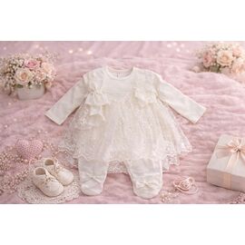 Комбінезон дитячий на дівчинку 41107 milk р.0-0.3 "Major" недорого оптом від прямого постачальника