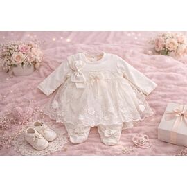 Комбінезон дитячий на дівчинку 4512 milk р.0-0.3 "Major" недорого оптом від прямого постачальника