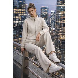 Костюм спортивний жіночий теплий 7751 milk р.S-L "Major" недорого оптом від прямого постачальника