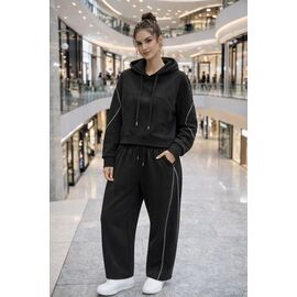 Костюм спортивний жіночий теплий 8311 black р.M-XL "Major" недорого оптом від прямого постачальника