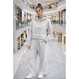 Костюм спортивний жіночий теплий 8311 l.grey р.M-XL "Major" недорого оптом від прямого постачальника