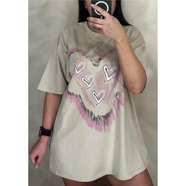 футболка жіноча 25061 beige р.S-L "PULSE" недорого оптом від прямого постачальника