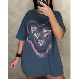 футболка жіноча 25061 d.grey р.S-L "PULSE" недорого оптом від прямого постачальника