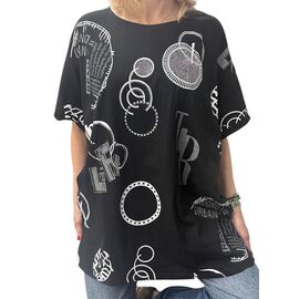 футболка жіноча 26014 black р.54-58 "PULSE" недорого оптом від прямого постачальника