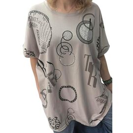 футболка жіноча 26014 grey р.54-58 "PULSE" недорого оптом від прямого постачальника