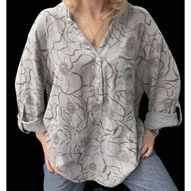 Блузка жіноча 26022 grey р.50-56 "PULSE" недорого оптом від прямого постачальника
