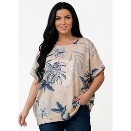 футболка жіноча 26025 beige р.50-56 "PULSE" недорого оптом від прямого постачальника