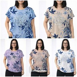 футболка жіноча 26025 brown р.50-56 "PULSE" недорого оптом від прямого постачальника