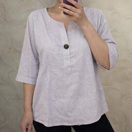 Жіноча блузка 26029 l.grey р.52-54 "PULSE" недорого оптом від прямого постачальника