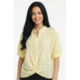 Жіноча блузка 26119 yellow р.48-52 "PULSE" недорого оптом від прямого постачальника