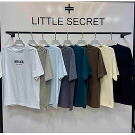 Фотография Футболка мужская 500334 l.blue р.M-XL "Little Secret" недорого оптом от прямого поставщика
