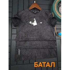 Футболка чоловіча W26566 d.grey р.3XL-7XL "Verton" недорого оптом від прямого постачальника