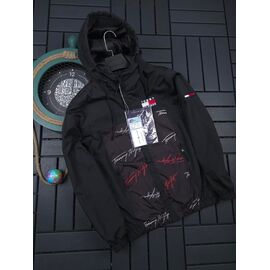 Вітровка чоловіча W26579 black р.S-2XL "Verton" недорого оптом від прямого постачальника