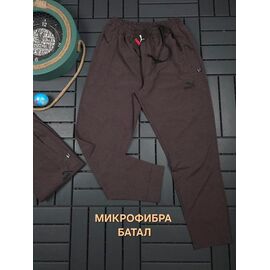 Фотография Штаны спортивные мужские W26589 brown р.2XL-6XL "Verton" недорого оптом от прямого поставщика