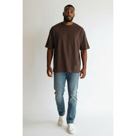 Футболка чоловіча W26597 brown р.M-3XL "Verton" недорого оптом від прямого постачальника