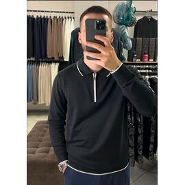 Фотография Свитер мужской 054 black р.M-2XL "Vip Stendo" недорого оптом от прямого поставщика