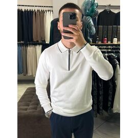 Фотография Свитер мужской 054 white р.M-2XL "Vip Stendo" недорого оптом от прямого поставщика